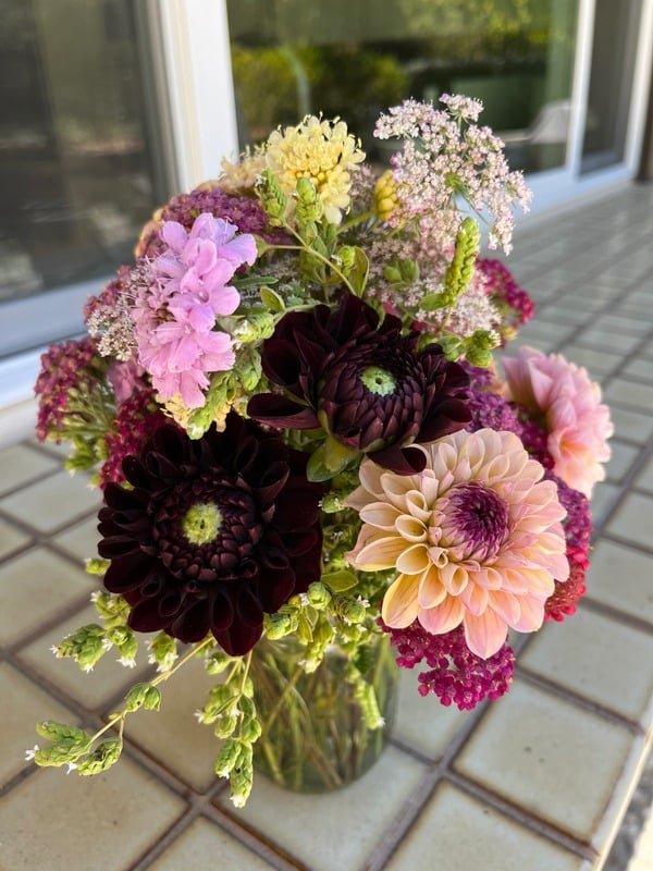 Assorted flower texture